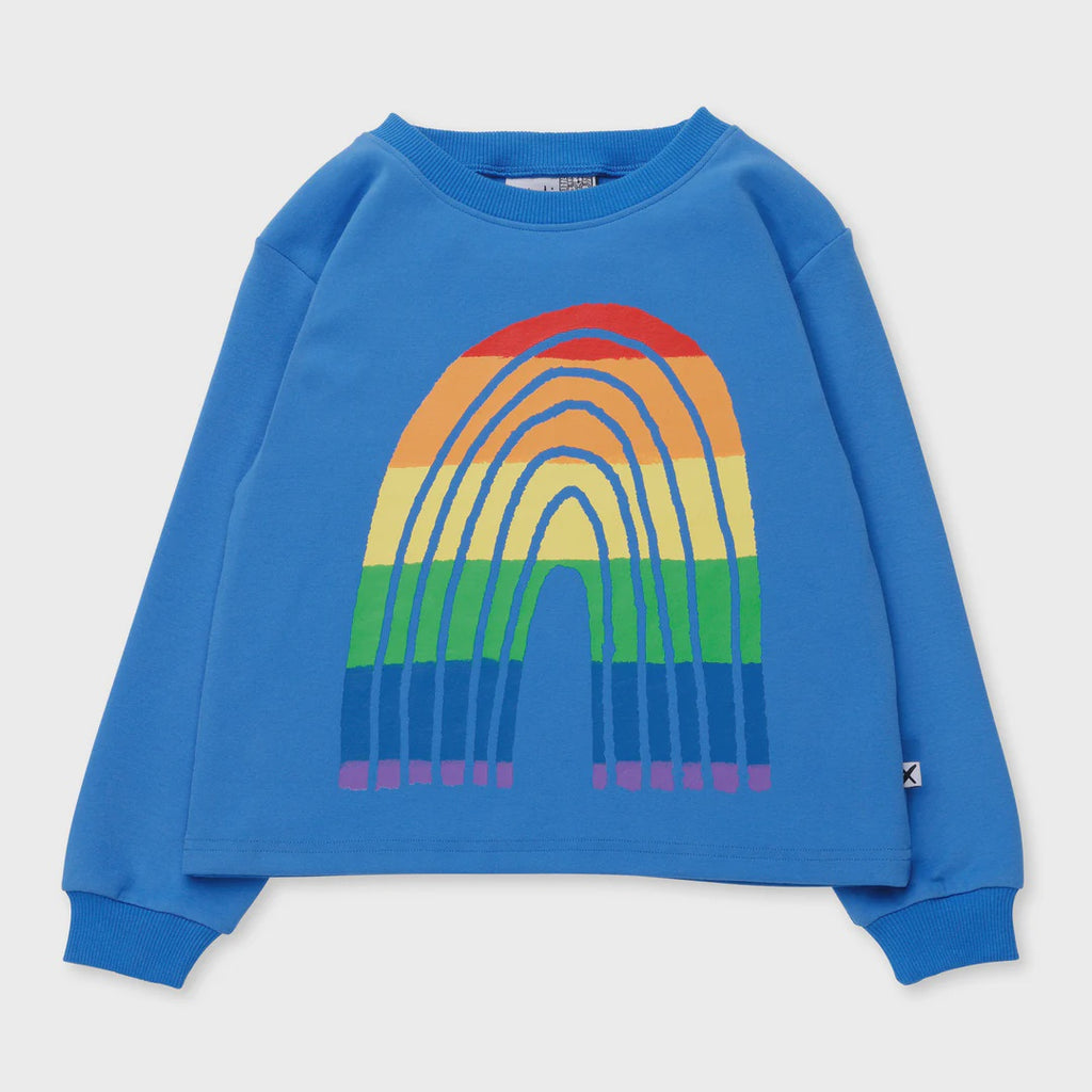 Stripey Rainbow Crew - Bright Blue