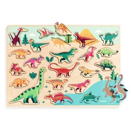 22 Piece Dinosaur Wooden Puzzle