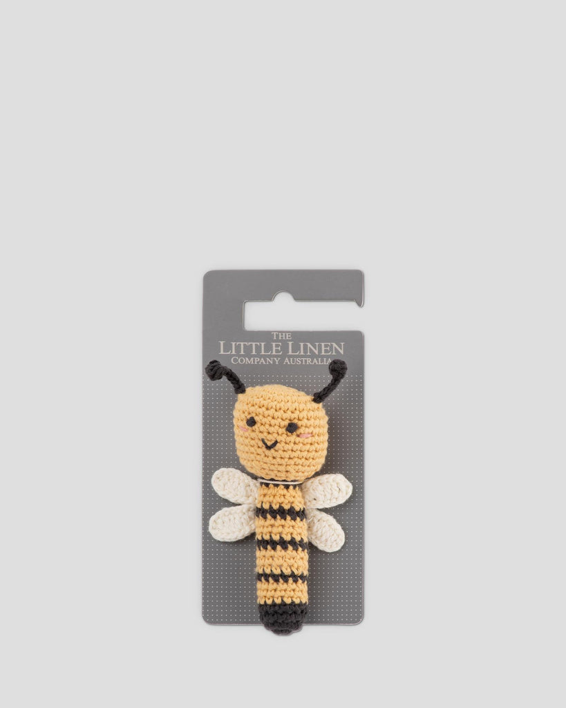 Crochet Rattle - Nigel the Nectar Bee