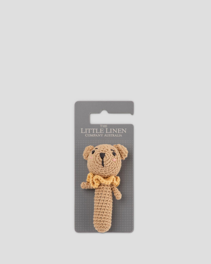 Crochet Rattle - Ned the Nectar Bear