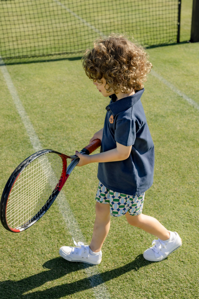 BABY INDIGO LION POLO