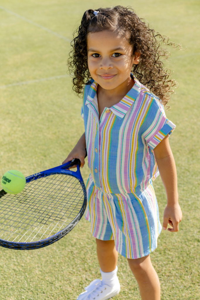 CRINKLE STRIPE SHORT