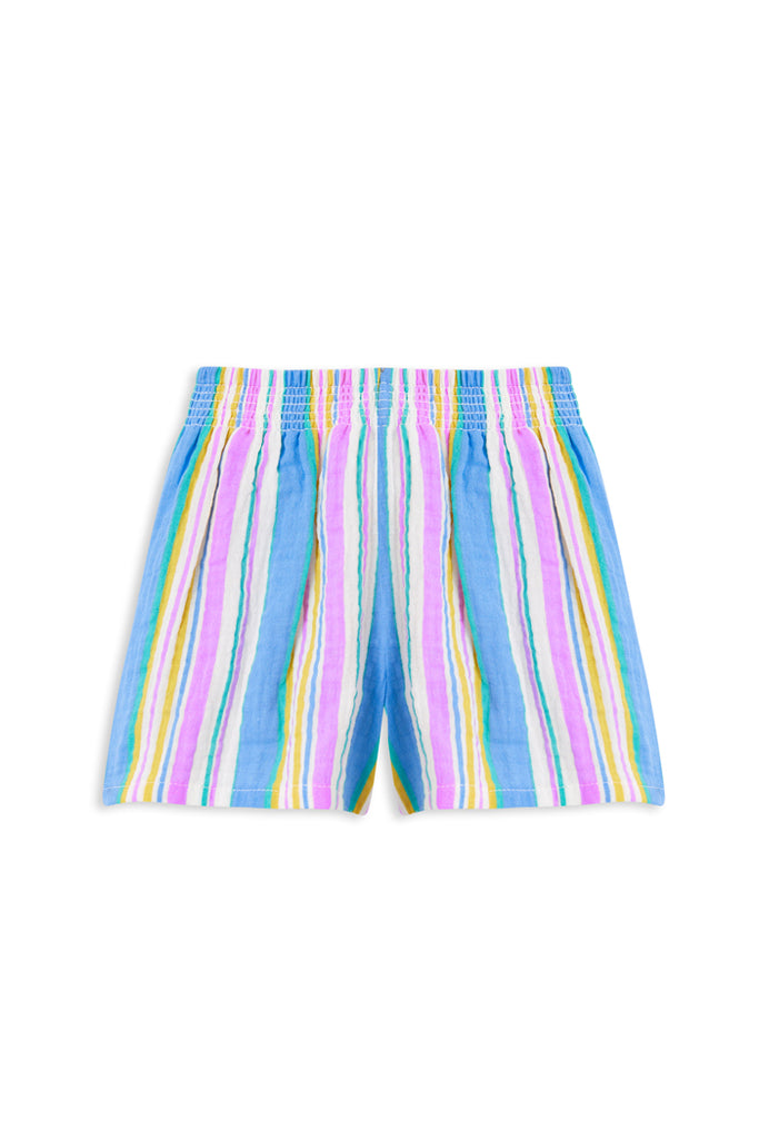 CRINKLE STRIPE SHORT