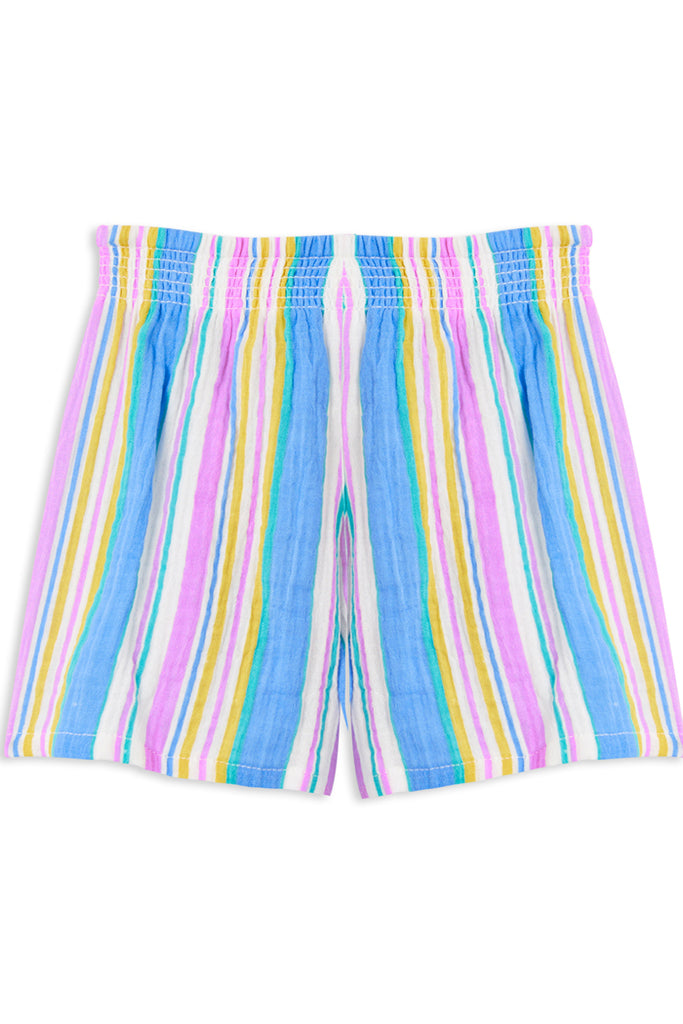 CRINKLE STRIPE SHORT