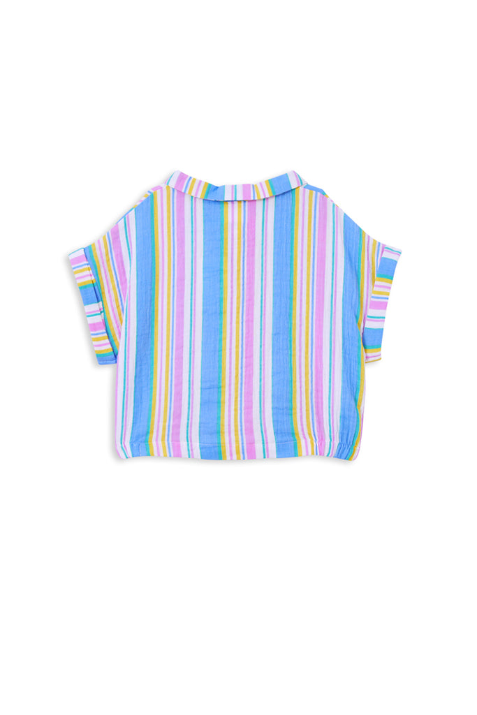 CRINKLE STRIPE SHIRT