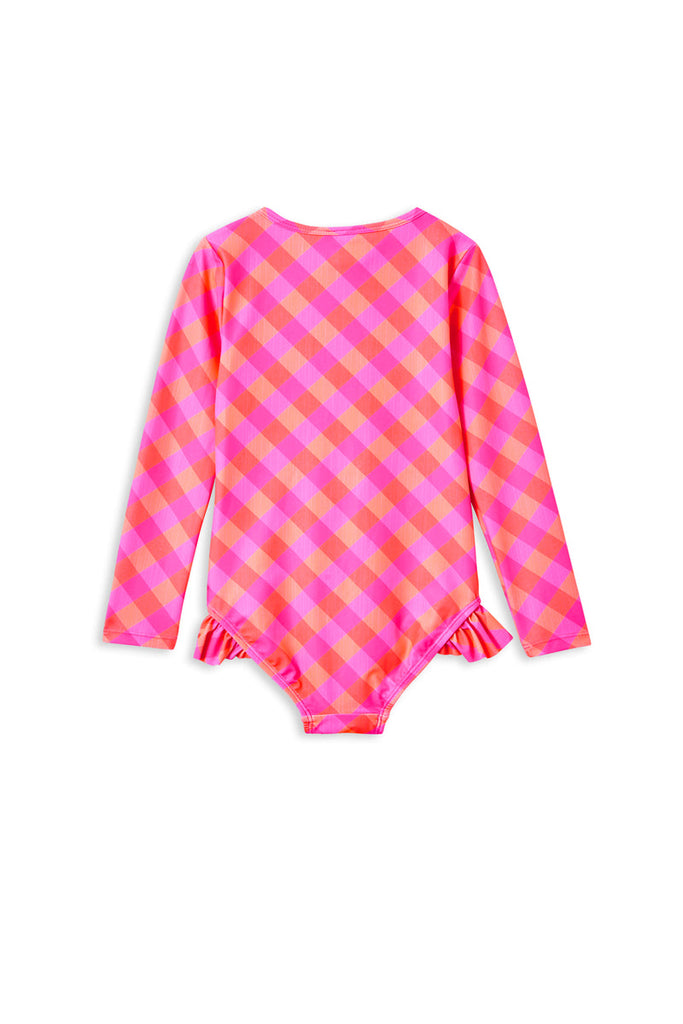 Check Long sleeve Swimsuit