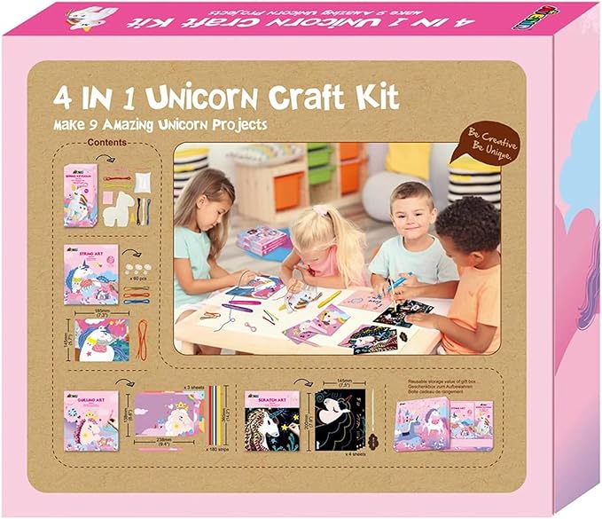 4 IN 1 UNICORN CRAFT KIT