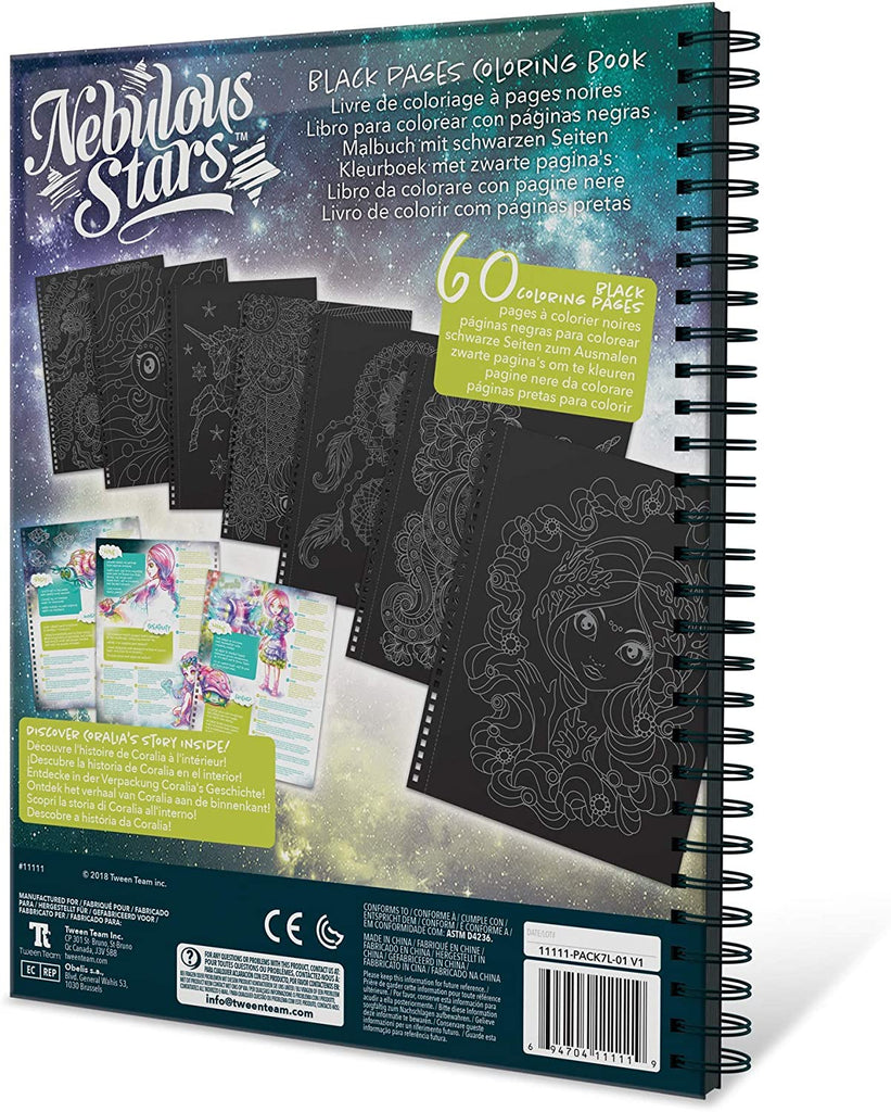 Nebulous Stars - Colouring Book - Black