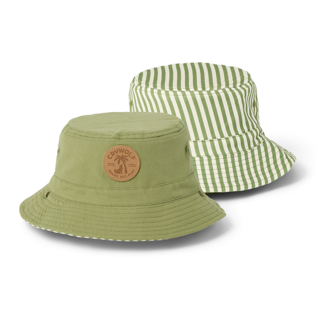 Reversible Bucket Hat - Coastal Stripe