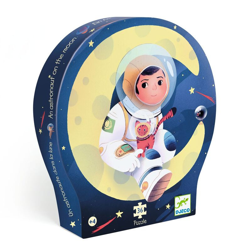 Astronaunt On the Moon 36 pc Silhouette Puzzle