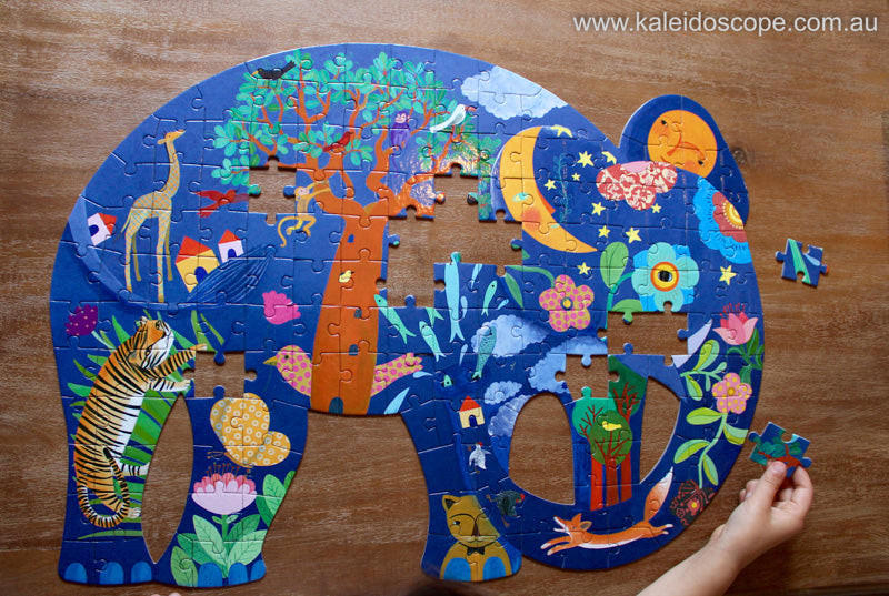 Elephant Shaped 150pc Art Puzzle