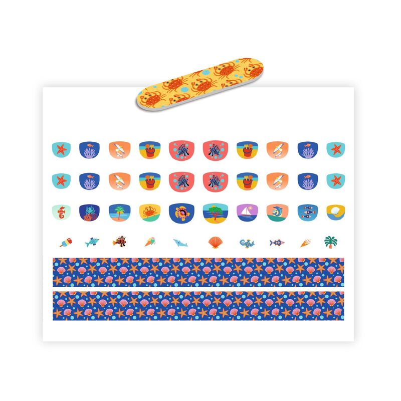 120 Mediterranean Nail Stickers