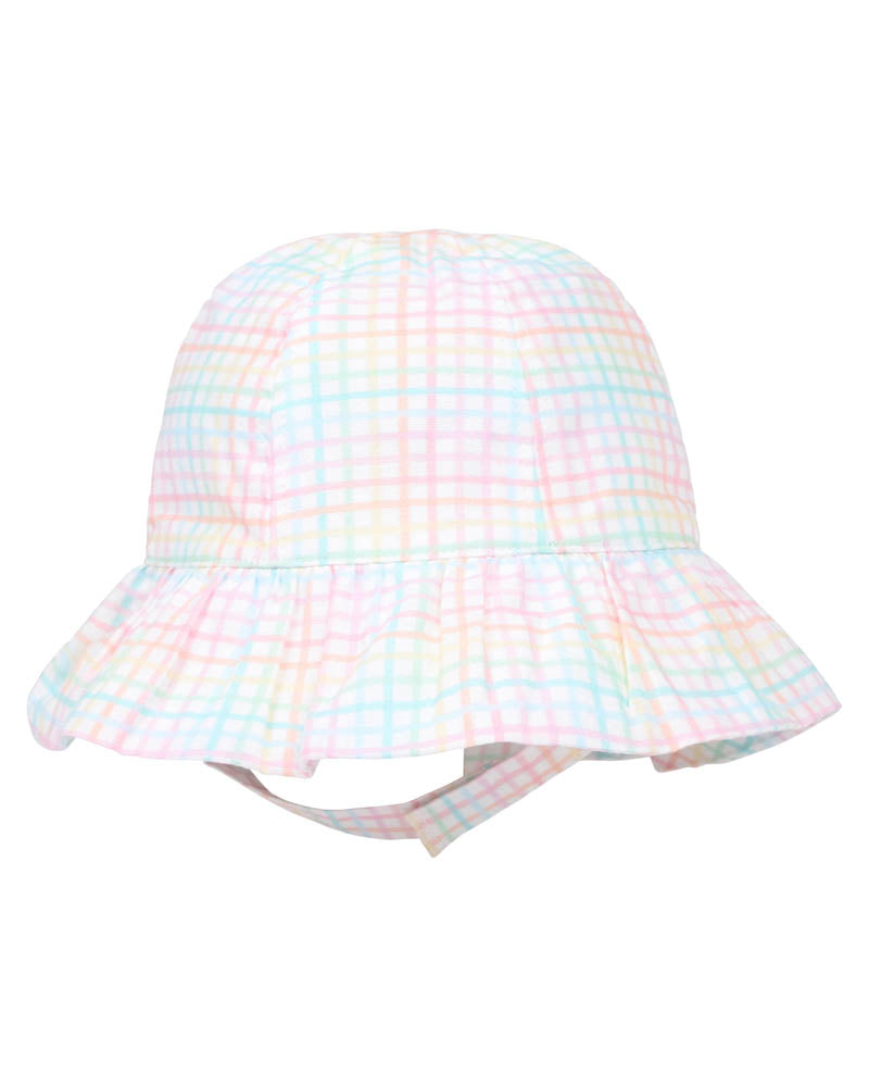 CANDY BLOSSOM CHECK SUNHAT