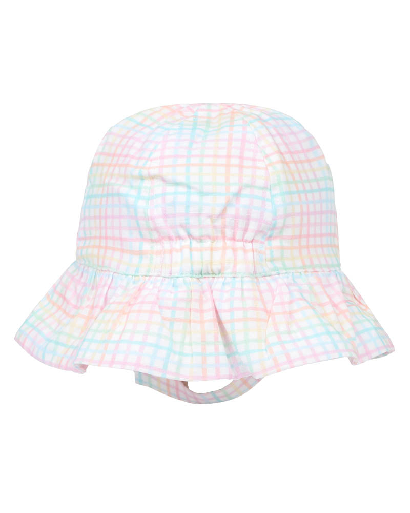 CANDY BLOSSOM CHECK SUNHAT