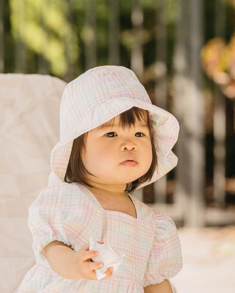 CANDY BLOSSOM CHECK SUNHAT