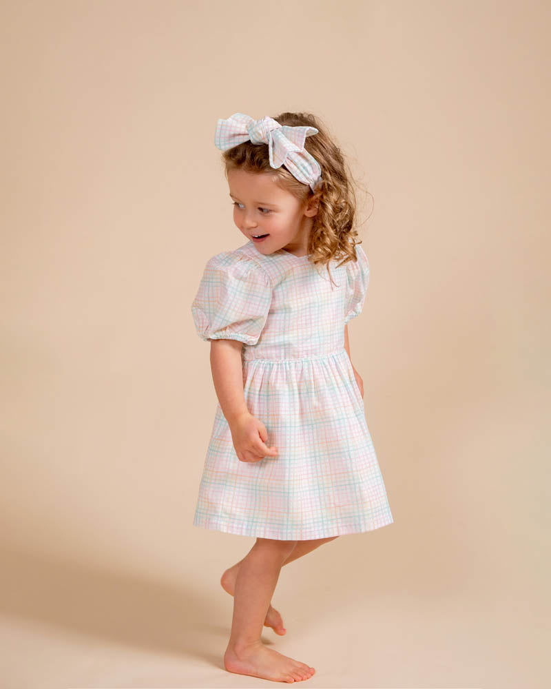 Candy Blossom Check Dress