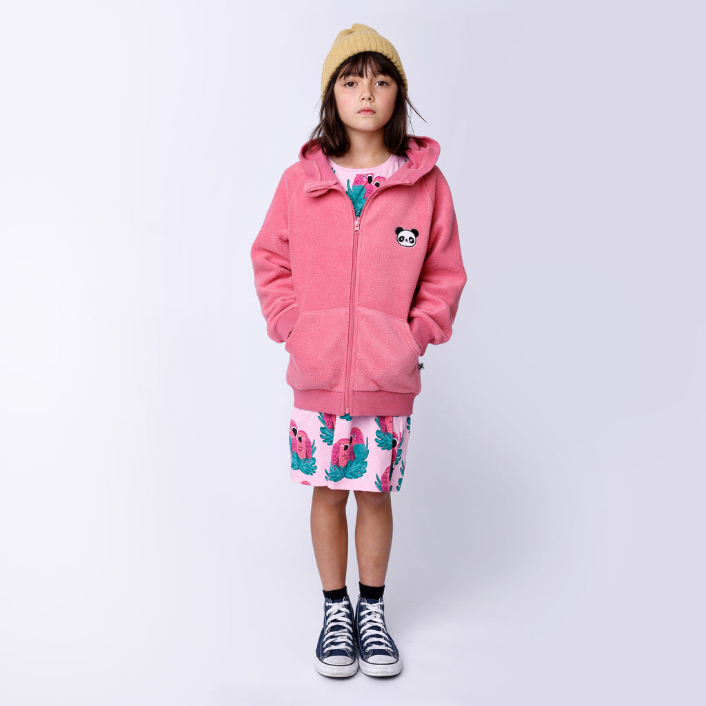 Teddy Zip Up - Bubblegum