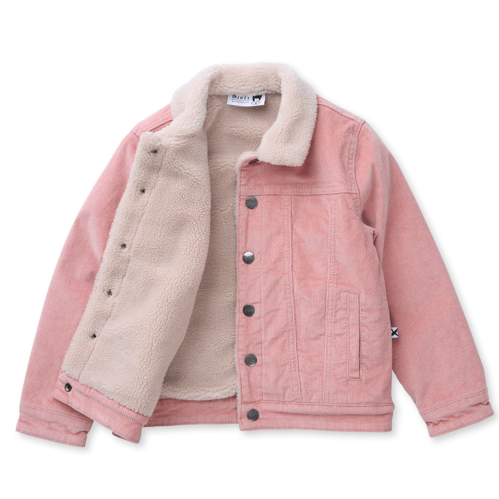 Teddy Lined Cord Bomber