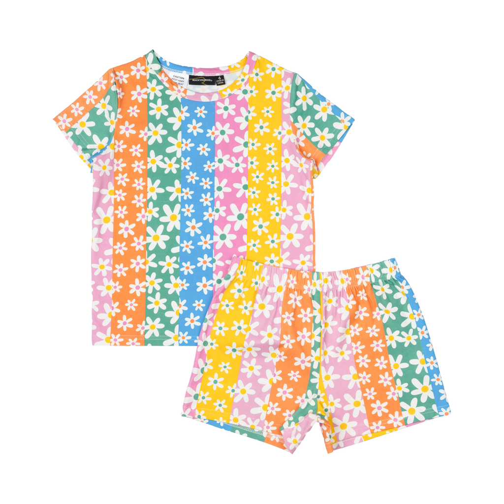 FLORAL STRIPES PJ SET