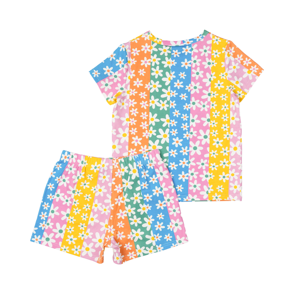 FLORAL STRIPES PJ SET