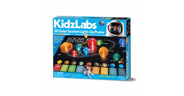 3D Solar System Light Up Poster Board