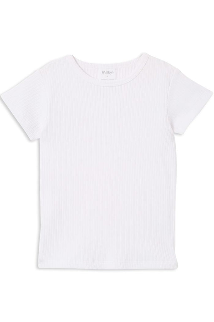 White  Rib Summer Tee