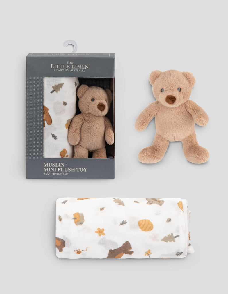 Plush Toy+Muslin - Nectar Bear