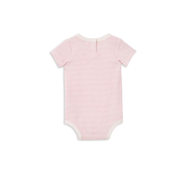 Pink Stripe rib Bubbysuit