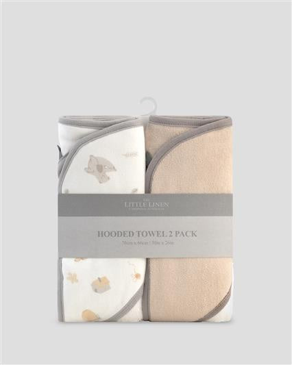 Hooded Towel 2 pack- Nectar Bear