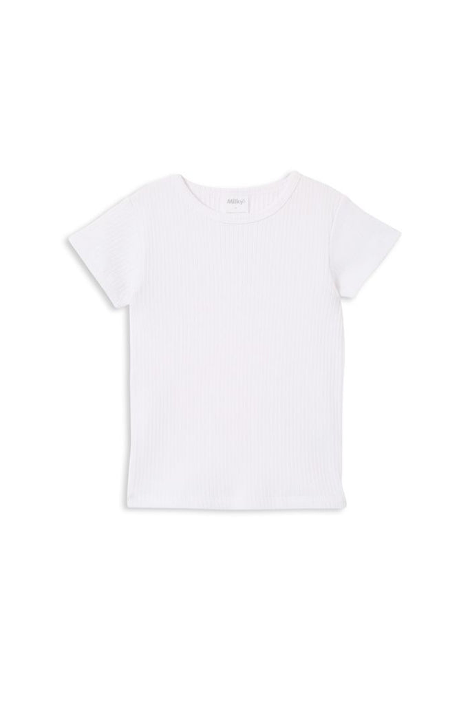 White  Rib Summer Tee