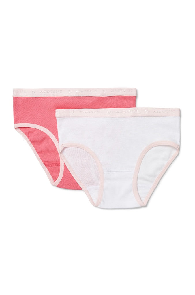 GIRL'S HOT PINK/WHITE EVERYDAY UNDERWEAR