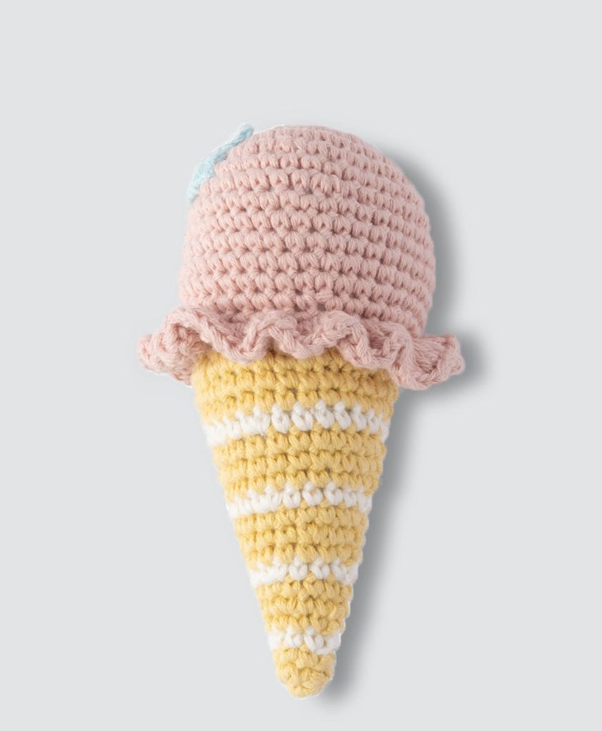 Crochet Rattle - Isla Icecream