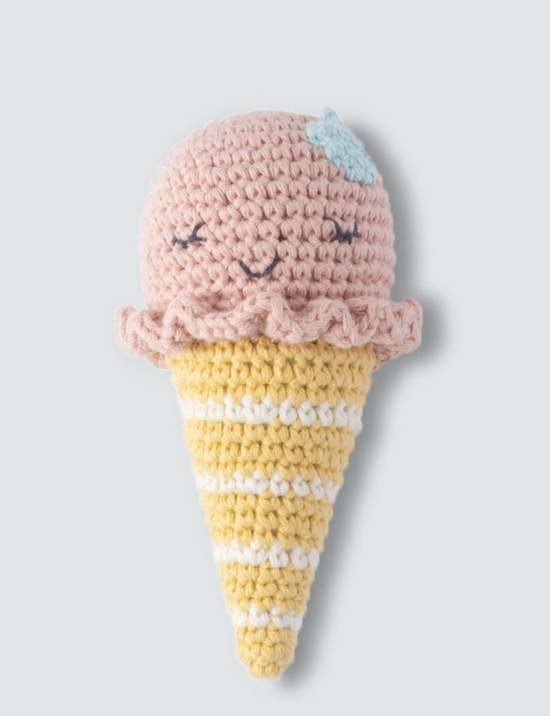 Crochet Rattle - Isla Icecream